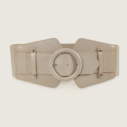 Red Wide Stretch Cummerbunds Female Waist Elastic White Corset Belts For Women Big Plus Size Dress Belt Easy Waistband...