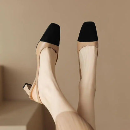 MORAZORA Big Size 34-43 New Genuine Leather Shoes Women Sandals Slingbacks Summer Shoes High Heels Party Wedding Shoes - Kimlud
