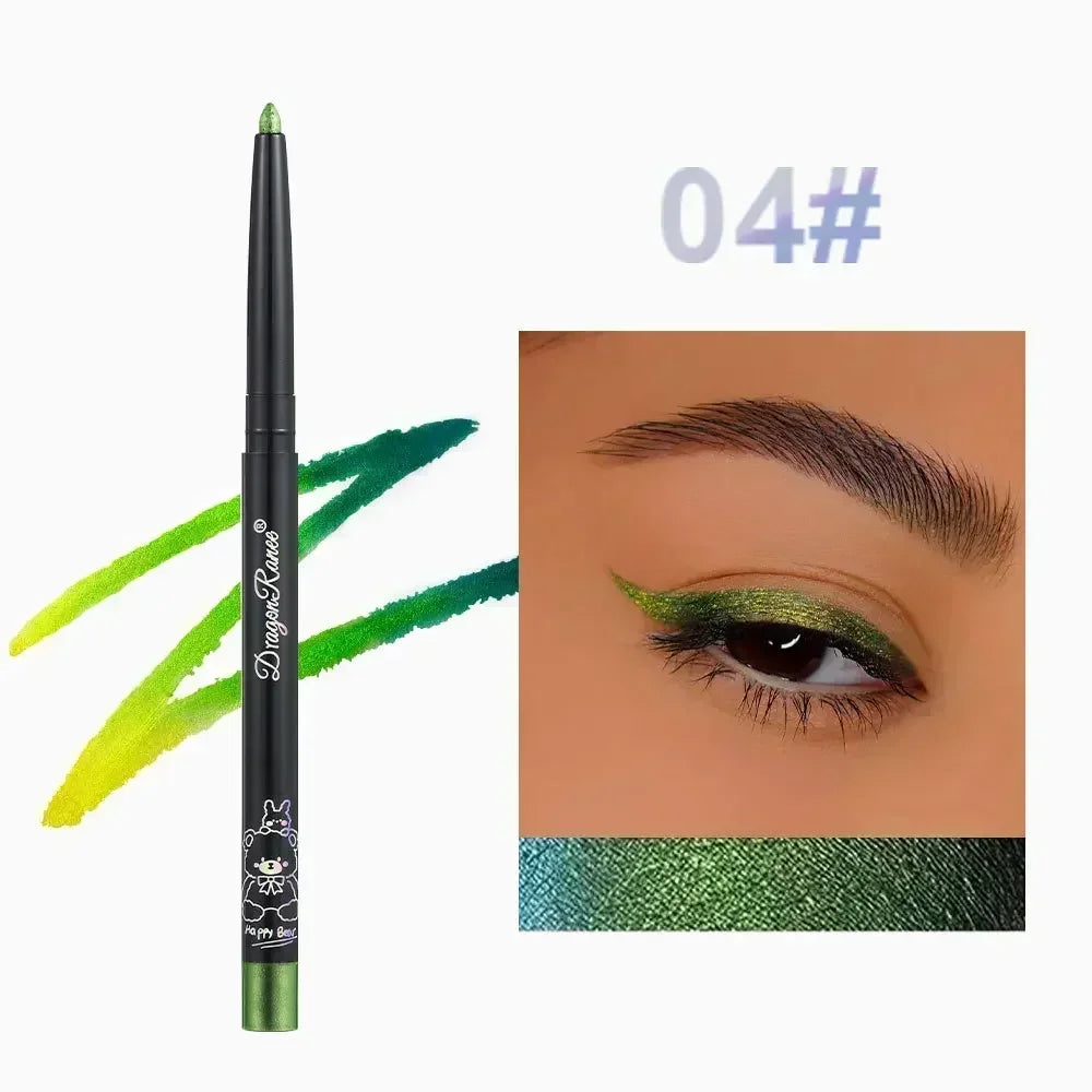 Glitter Aurora Eyeliner Pen Multi Chrome Eye Liner Lasting Shiny Metallic Eyeshadow Lying Silkworm Green Purple Makeup...