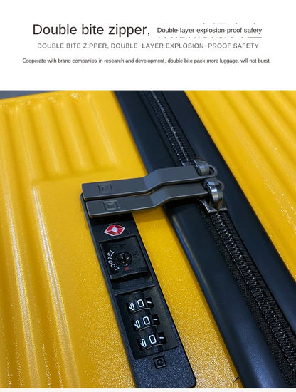 COLENARA High Quality Luggage PC Oversized Capacity Trolley Case Ladies Cart Type Travel Bag Men with Wheels Rolling Suitcase