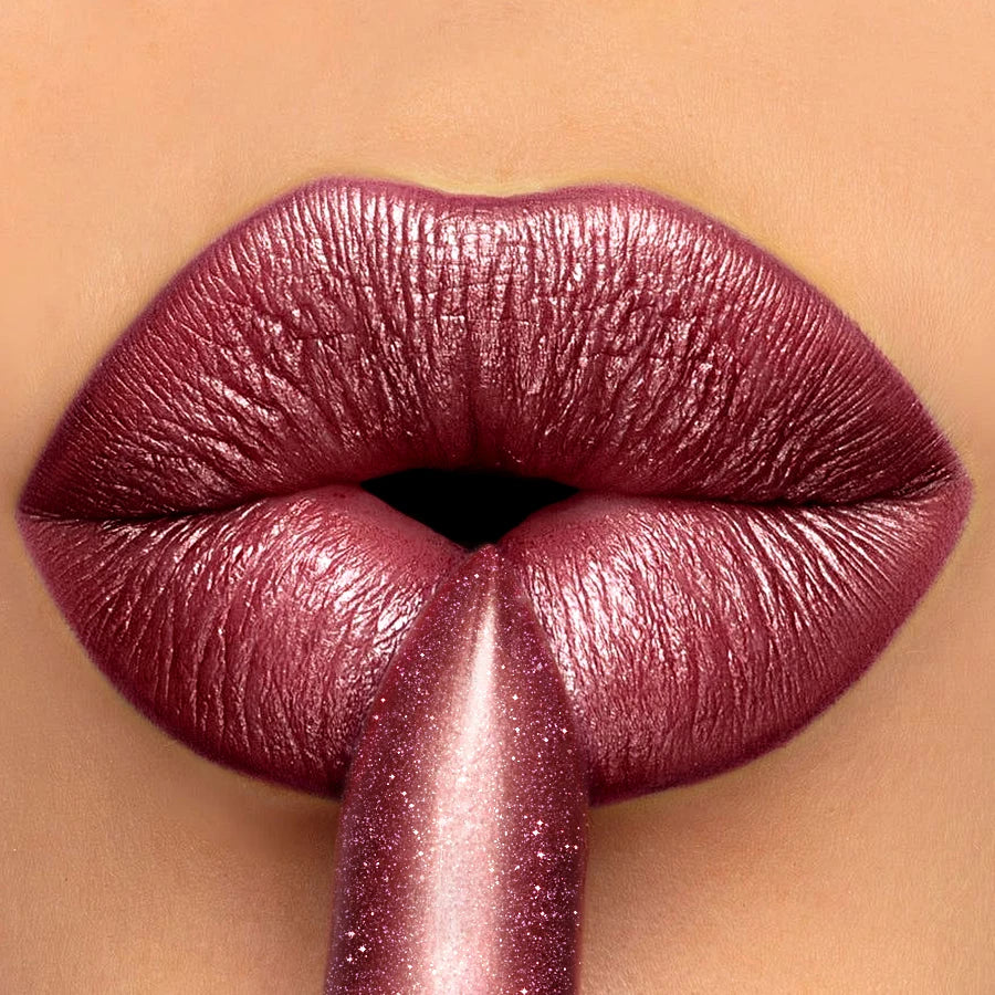 16 Colors 1PC Metallic Lipstick Long Lasting Glitter Pink Red Lip Glaze High Pigment Lip Tint Korean Makeup Shiny Lip Gloss