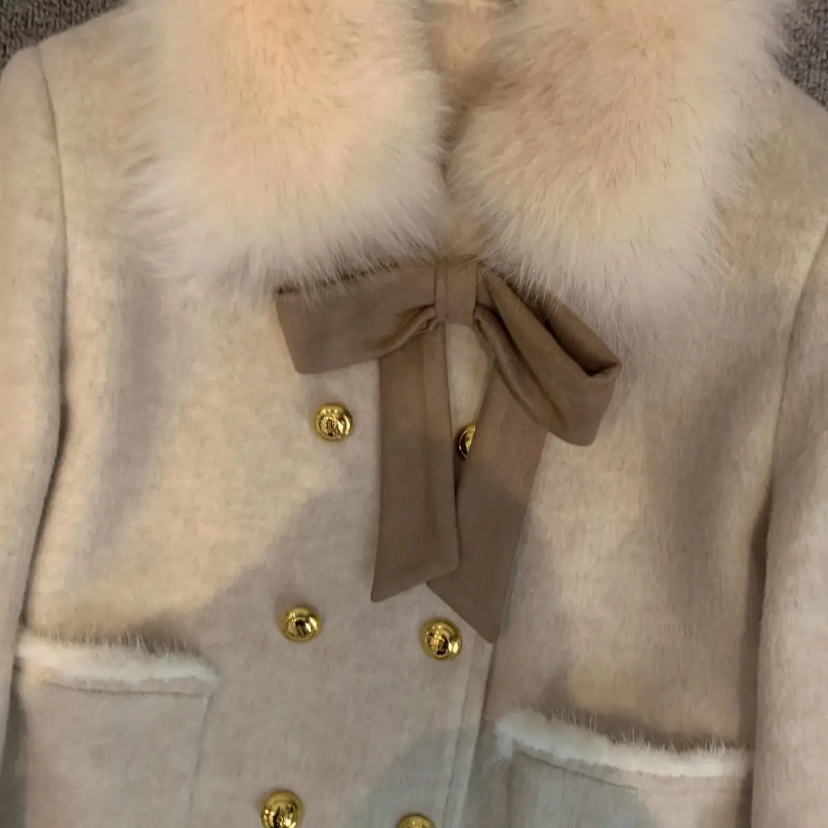 2025 Winter Thickened Korean Drama Luxury Main Character Clothing Set Small Fragrance Style Half-length Skirt Woolen Two-piec...