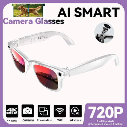 2026 New Upgrade smart glasees With Camera Video Recording AI Photo Recognition Bluetooth Call Translation Voice...