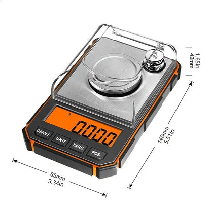 1pc 0.001g Professional Jewelry Scale 50g Electronic Display Precision Mini Pocket Digital Milligram Scales