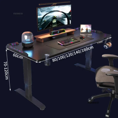 Height-adjustable Electric Computer Desk Office Furniture Bedroom Desktop Gaming E-sports Table Modern Home Office Study Desks Z - Kimlud