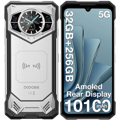 DOOGEE S200 5G Rugged Phone 1.32" Rear Display 12GB 256GB 6.72" 120Hz 100MP AI Main Camera 10100mAh Battery 33W Smartphone - Kimlud