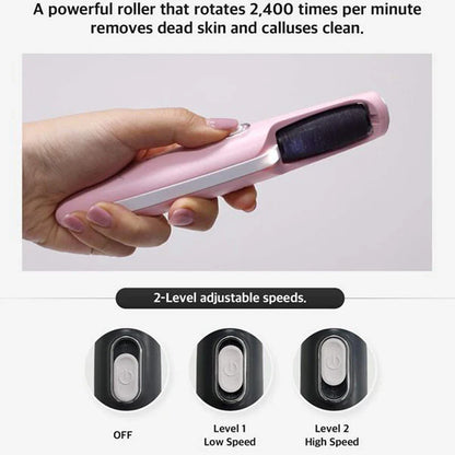 Rechargeable Callus Remover Tool Home Foot Spa Bath Massager Pedicure Experience Removes Dry Skin for Smoother Feet