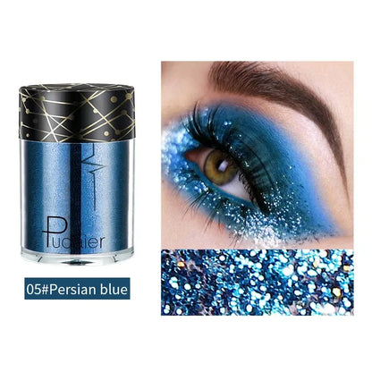 36 Colors Monochrome Eyeshadow Glitter Sequins High Gloss Face Body Glitter Pearlescent Easy-to-color Eye Shadow...