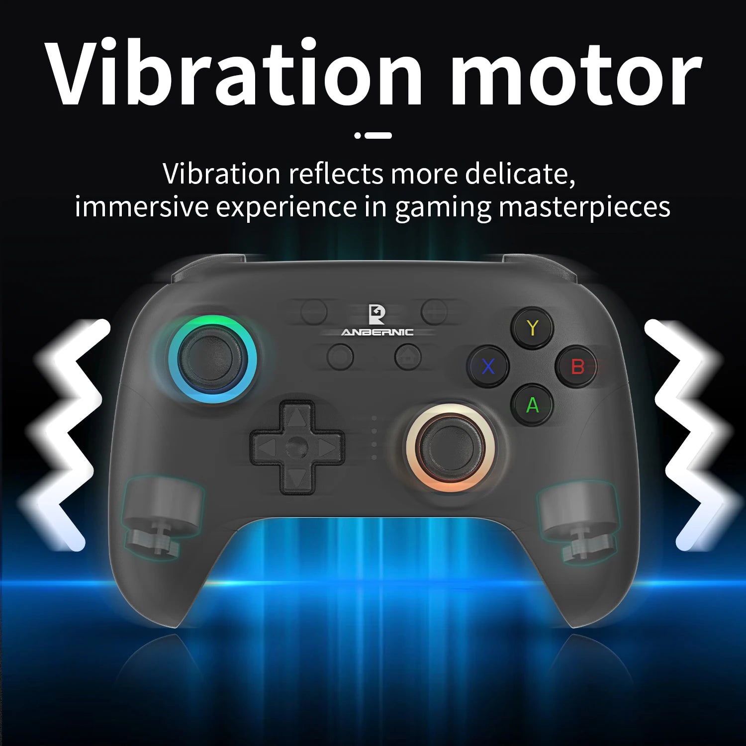 ANBERNIC RG P01 Wired Wireless Bluetooth Games Controller RGB Hall Effect Joystick XBOX Game Gamepad for PC Android IOS Steam