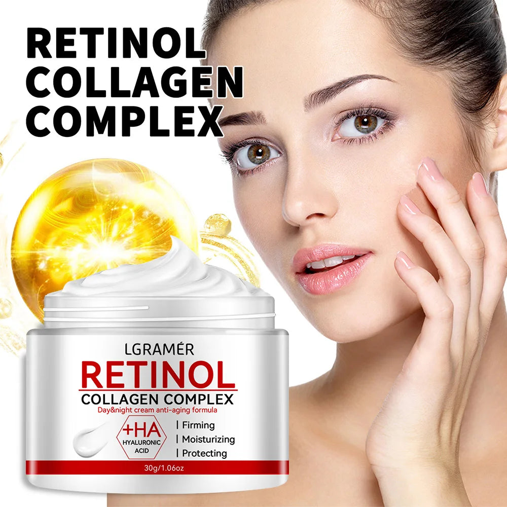Retinol Lifting Firming Cream Collagen Smooth wrinkles Face Cream For Moisturizer Whitening Brighten Skin Products - Kimlud