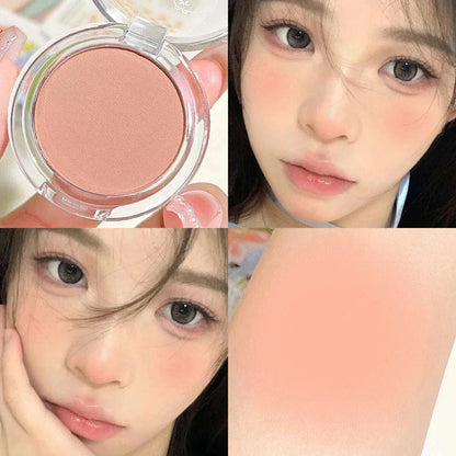 HISYI monochrome blush whitening matte cosmetics vitality girl nude makeup natural smudge monochrome blush plate