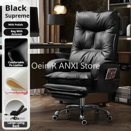 Recliner Ergonomic Office Chairs Computer Boss Leather Executive Chair Lounge Swivel Cadeira De Escritorio Office...
