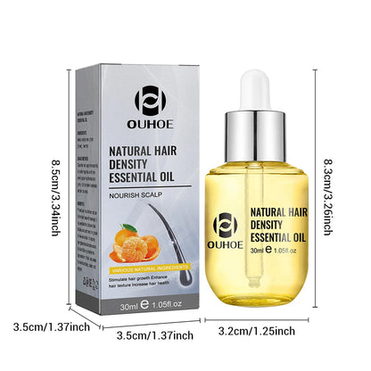 Natural Hair Growth Essential Oil Ginger Essence Hair Regrowth Thicken Hair Treatment Anti Hair Loss Gift Set For Men...