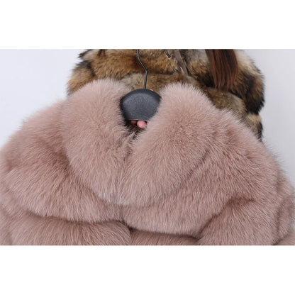 MAOMAOKONG 2025 Trend New Real Fur Coat Natural Fox Fur Women's Winter Coats Short Jackets Female Clothing Vests Fashion