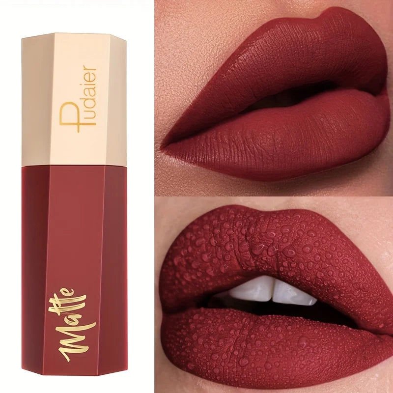 Luxury Matte Liquid Lipstick, Long Lasting Waterproof Velvet Lip Color, Smooth Lightweight Fog Matte Finis