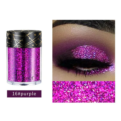 36 Colors Monochrome Eyeshadow Glitter Sequins High Gloss Face Body Glitter Pearlescent Easy-to-color Eye Shadow...