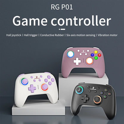 ANBERNIC RG P01 Wired Wireless Bluetooth Games Controller RGB Hall Effect Joystick XBOX Game Gamepad for PC Android IOS Steam