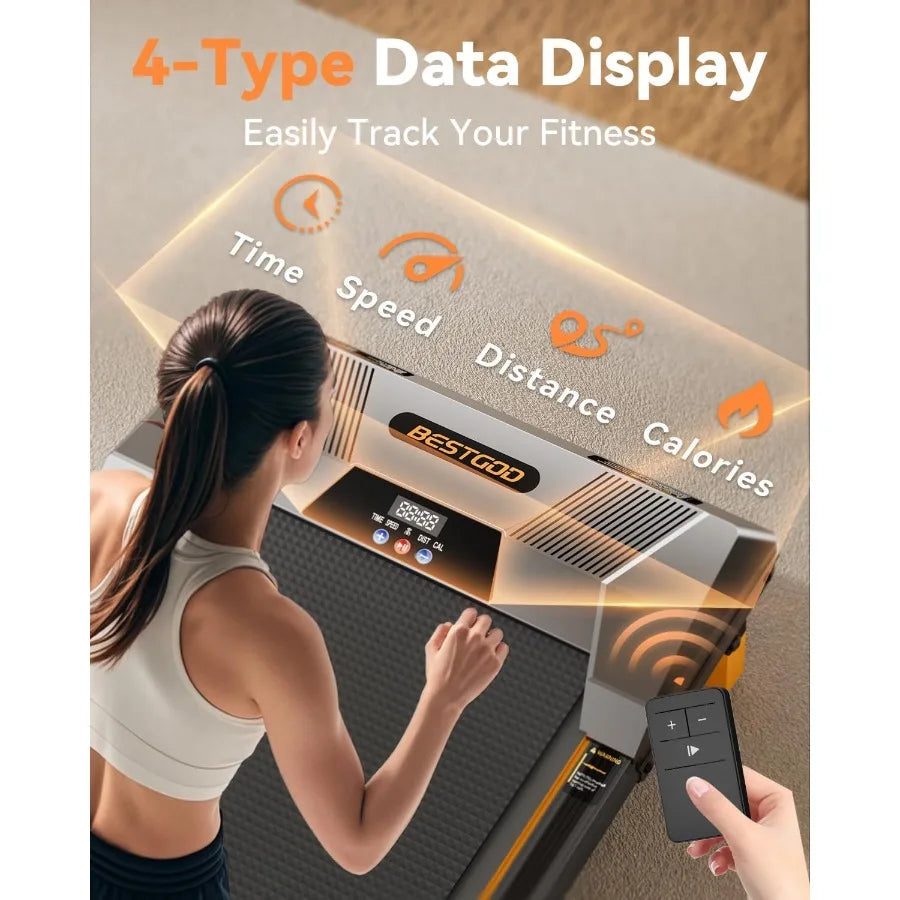 Walking Pad Treadmill Incline Under Desk Treadmill 330lbs Capacity 2.5HP Portable Treadmills for Home Compact Treadmills...