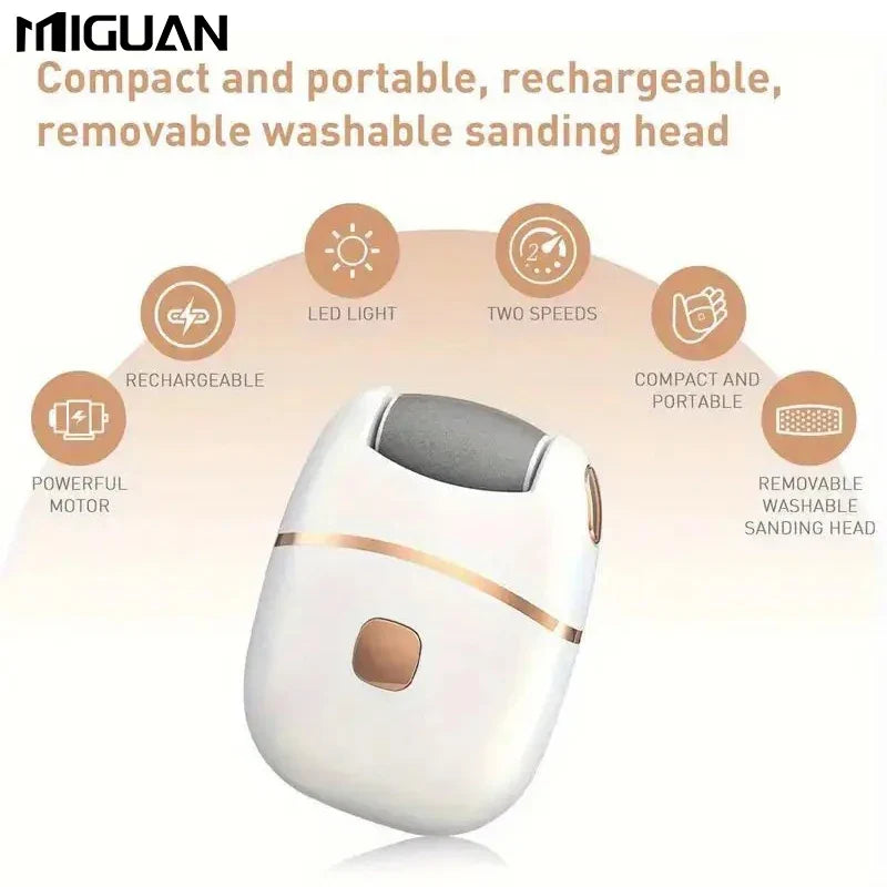 1pc Electric Foot Grinder, Rechargeable Thick Leather Polishing Foot Grinder, Foot Grinder