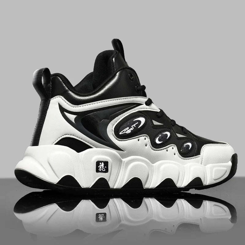 Trendy Men Shoes High Top Men Basketball Shoes Wear-resisting Non-slip Casual Sports Shoes Man Outdoor Fitness Training Sneakers