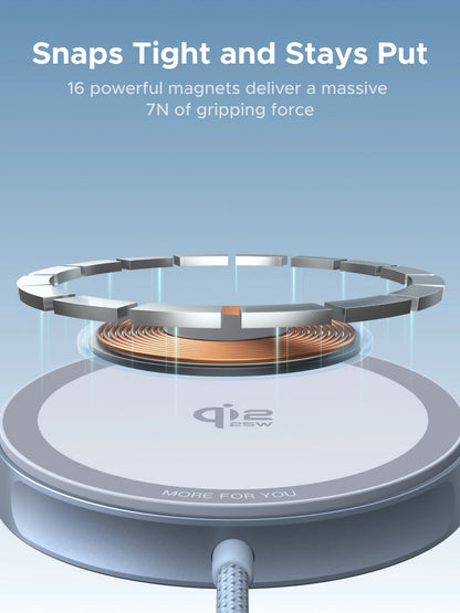 UGREEN Magflow Qi2 25W Wireless Charger For iPhone 17 16 Pro Max Fast Charging Qi2 Certified Magsafe Phone Charging Pad