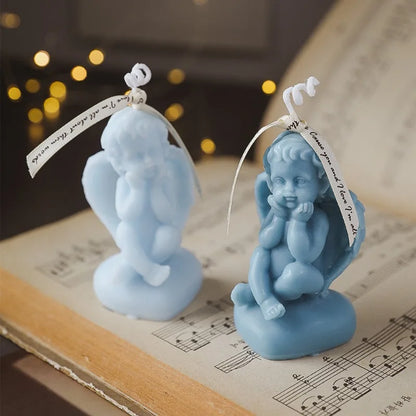 Kawaii Angel Candles Soy Wax Home Decoration Wedding Gifts Romantic Dinner Candles for Party