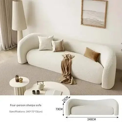 nordic living room Sofas minimalist lazy luxury europe Sofas family white salas y sofas muebles elegantes modernos Furniture - Kimlud
