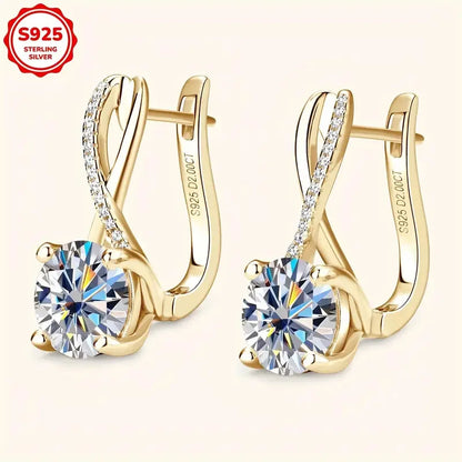 New fashionable and versatile Moissanite high-end women's earrings | Kimlud Mid Range Jewelry