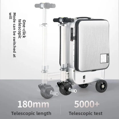 Electric Suitcase Scooter Can Ride 20 Inches Front Open Cover Boarding Password Suitcase Multi-function Pull | Kimlud...