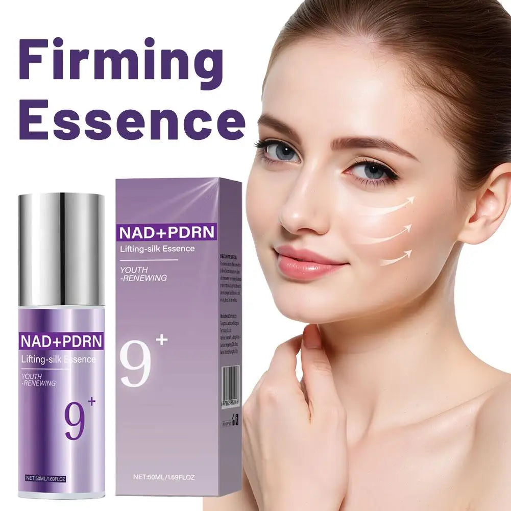 No. 9+ NAD+ BIO Lifting-sil Essence 50ml Original Multi-Peptide Complex Brighten Botanicals Deep Hydration Korean Brand Serum