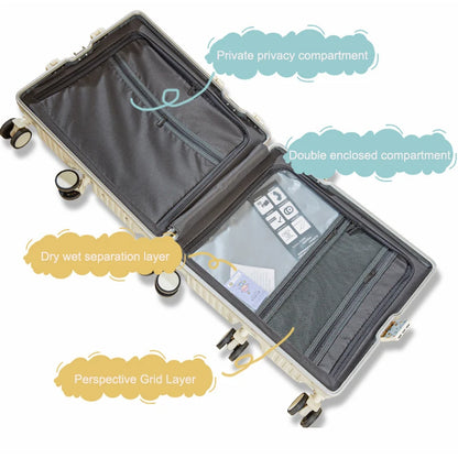 20 inch Mini Travel Suitcase Aluminum Frame Box Luggage Organizer Chirldren Ride Case Small Password Box Boarding Case