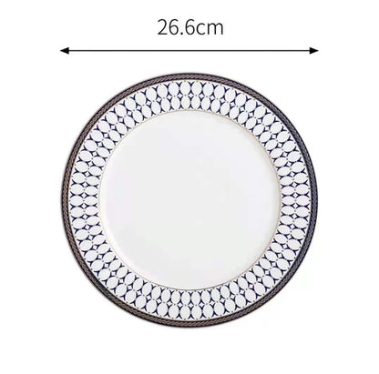 European style ceramic desserts, salad plates, restaurants, light luxury dishes, kitchen utensils - Kimlud