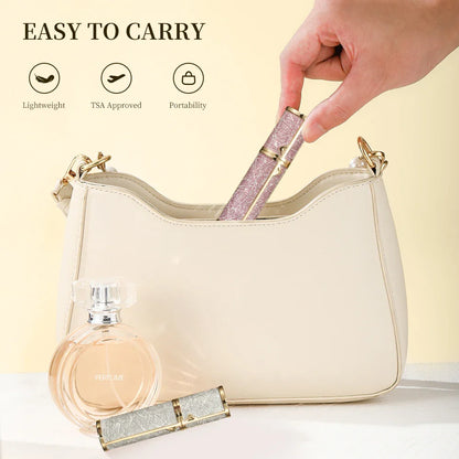 5ml Leather Perfume Atomizer Portable Liquid Cosmetics Containers Traveling Mini Perfume Refillable Bottles Empty Spray
