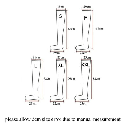 XXL Plus Size PVC Leather Thigh High Stockings Back Zipper Silicone Hold Up Party Club Medias Women Pole Dance Motorcycle Outfit