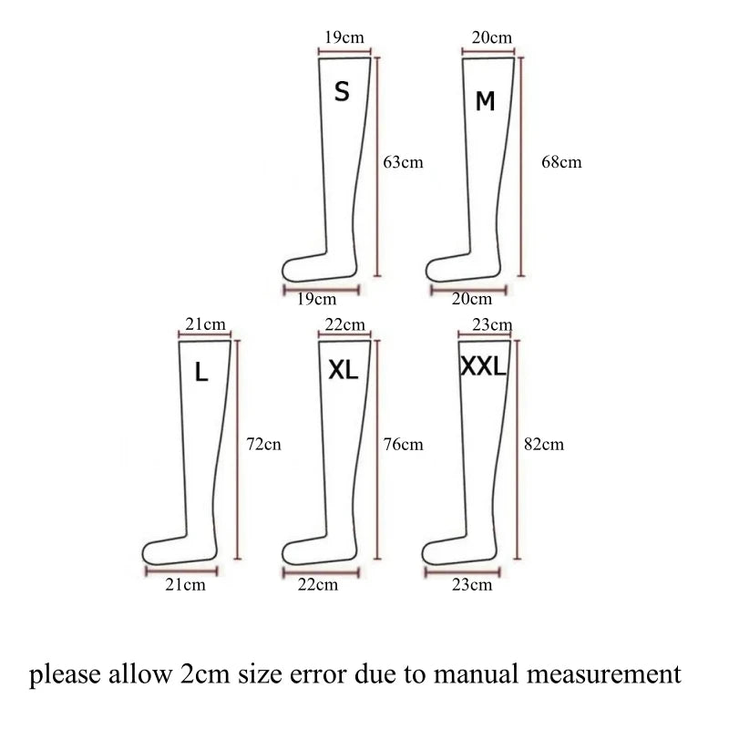 XXL Plus Size PVC Leather Thigh High Stockings Back Zipper Silicone Hold Up Party Club Medias Women Pole Dance Motorcycle Outfit