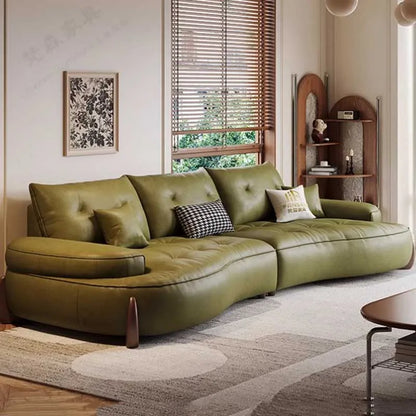 European U Shape Living Room Sofas Glamour Filler L Shape Modern Puffs Sofas Lounge Leather Couch Wohnzimmer Furniture...