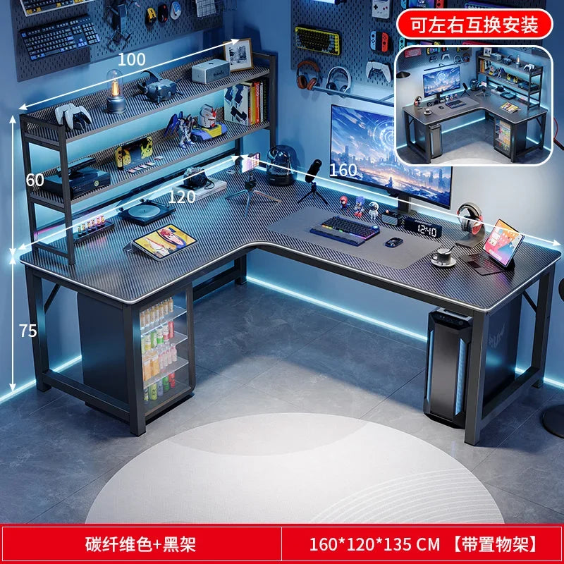 Study Storage Computer Desks Gaming Reading Pc Ergonomic Table Keyboard Notebook Accessories Mesas De Computador Home Furniture - Kimlud