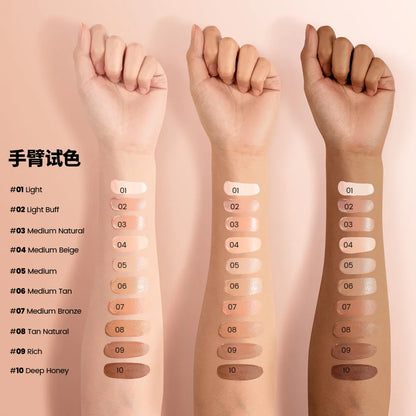 10-Color Matte Moisturizing Liquid Concealer High Coverage Waterproof Oil Control Brighten Skin Tone Cover Dark Circle Makeup - Kimlud