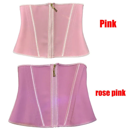 AfruliA Fajas Colombianas Girdles Double Compression Vest Waist Trainer Corset with Zipper Hook Flat Belly Slimming Body Shapers