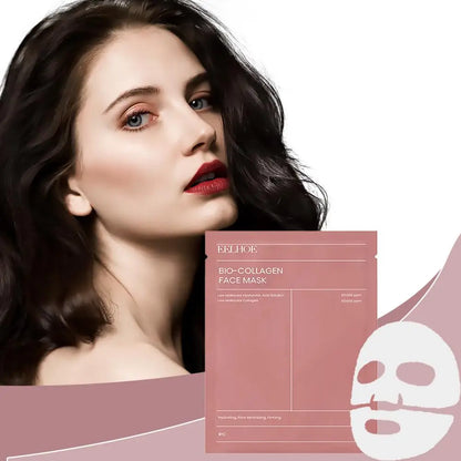 1/5/10PCs Bio Collagen Face Mask Shrink Pores Deep Hydrating Overnight Mask Moisturizing Refreshing Brightening Face...