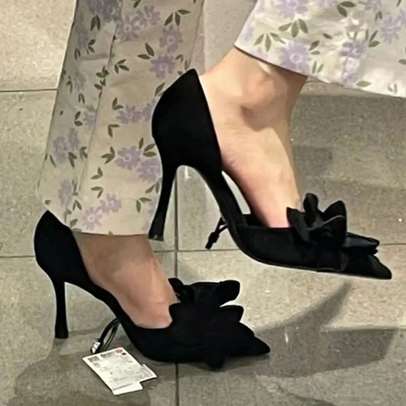 Women Flower High Heels Shoes Sexy Sandals Summer 2025 Designer New Party Dress Pumps Wedding Stilettos Walking Zapatos...