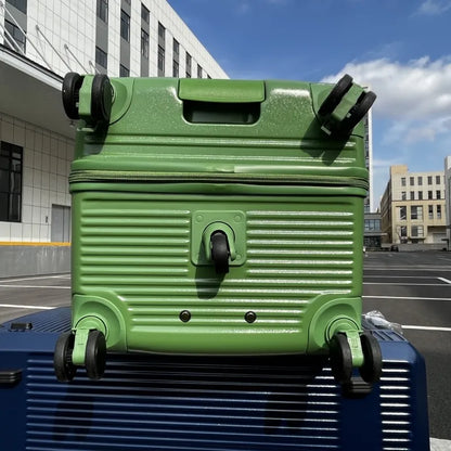 36/38/40/50 inch Large Size Luggage Explosion-proof Five Wheels Brake Travel Suitcase Thickened PC Material Zips Trolley Case