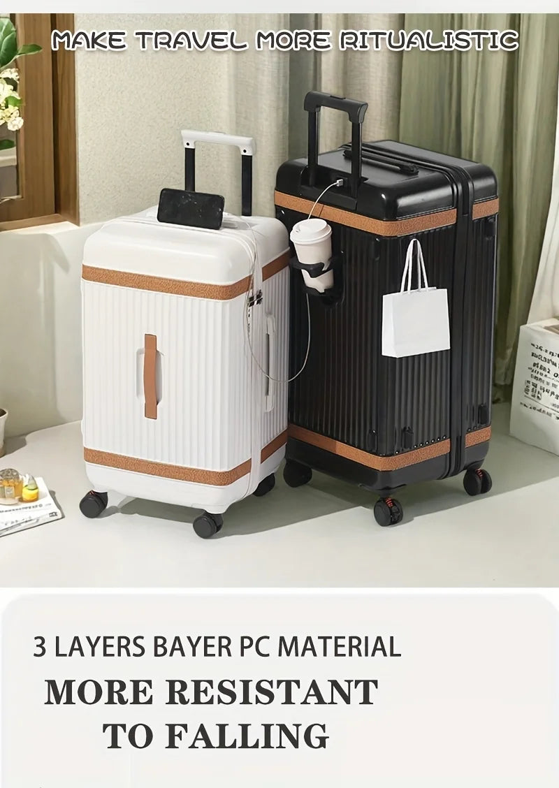 Heavy-Duty Large Capacity Suitcase with TSA Lock PC+ABS Hardshell Luggage,360° Silent Wheels Adjustable Handle,USB...