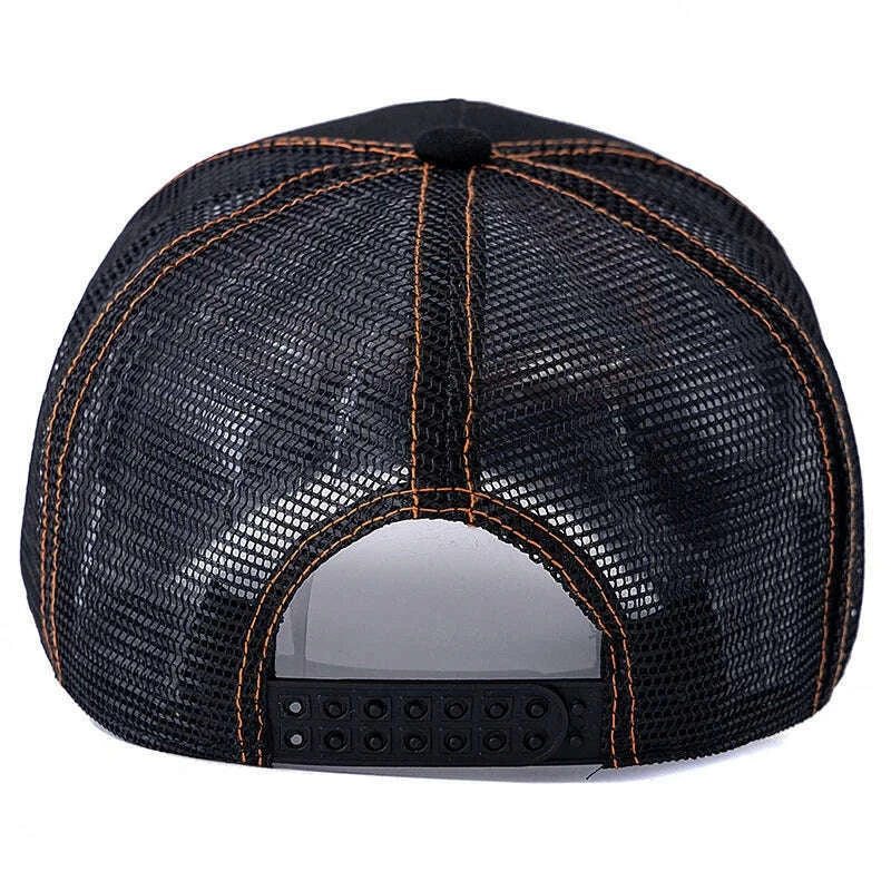 Hot Sale Unisex Summer Fishing Cap Breathable Mesh Trucker Hat Men Women Big Fish Fisherman Sports Snapback Hat Outdoor Cap
