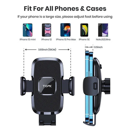 TOPK Car Phone Holder Mount for Car Air Vent Universal Hands Free Automobile Cell Phone Holder Fit for iPhone Smartphone...