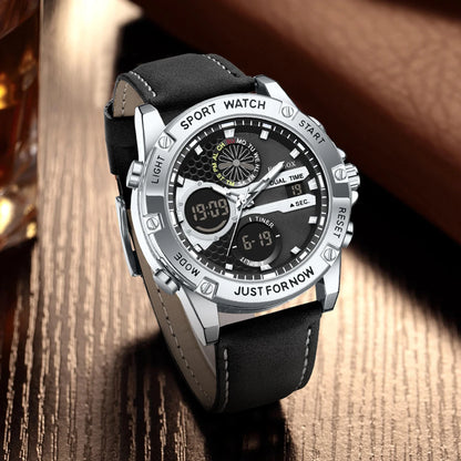 FOXBOX Fashion Military Watches for Men Luxury Original Sports Chronograph Watch Waterproof Quartz Clock Digital WristWatch - Kimlud