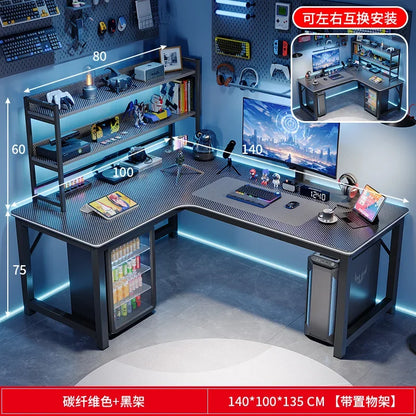 Study Storage Computer Desks Gaming Reading Pc Ergonomic Table Keyboard Notebook Accessories Mesas De Computador Home Furniture - Kimlud