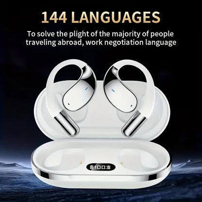 Wireless Translation Earbuds HIFI Bass ENC Noise Reduction 144 Languages Real Time Ai OWS Open Bluetooth 5.4 Headphones...