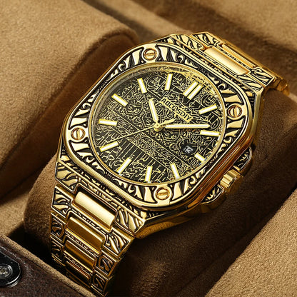 Men's Watches Top Brand Luxury Chronograph Quartz Men Watch Waterproof Classic Wrist Watch Men Stainless Steel Male Clock