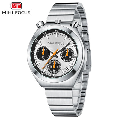 MINI FOCUS Fashion Ladies Watches Top Brand Luxury Multifunction Dial Stainless Steel Strap Elegant Quartz Women Watch Luminous